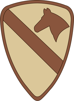 1st Cavalry Division Desert Camo Decal