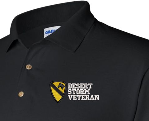 1st Cavalry Division Desert Storm Veteran Polo