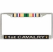 1st Cavalry Division Gulf Veteran Service Ribbon License Plate Frame