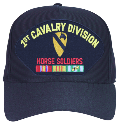 1st Cavalry Division 'Horse Soldiers' with Patch and Vietnam Ribbons Ball Cap