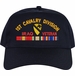 1st Cavalry Division Iraq Veteran Embroidered Cap with Ribbons