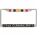 1st Cavalry Division Iraq Veteran Service Ribbon License Plate Frame