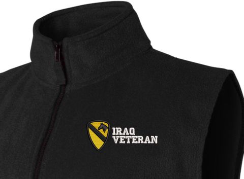 1st Cavalry Division Iraq Veteran Full-Zip Fleece Vest