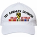 1st Cavalry Division Iraq Veteran with Ribbons Unstructured Dad Cap