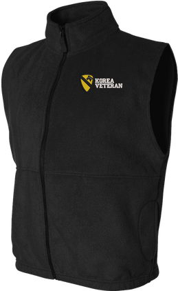 1st Cavalry Division Korea Veteran Full-Zip Fleece Vest
