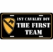 1st Cavalry Division License Plate