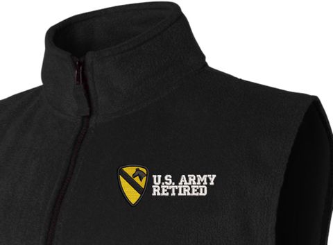 1st Cavalry Division Retired Full-Zip Fleece Vest