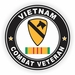 1st Cavalry Division Vietnam Combat Veteran with Ribbon Decal