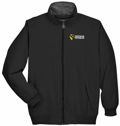 1st Cavalry Division Vietnam Veteran Black 3-Season Jacket X-Large
