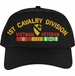 1st Cavalry Division Vietnam Veteran Embroidered Cap with Ribbons