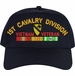 1st Cavalry Division Vietnam Veteran Embroidered Cap with Ribbons