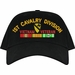 1st Cavalry Division Vietnam Veteran Embroidered Cap with Ribbons
