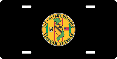 1st Cavalry Division Vietnam Veteran License Plate