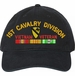 1st Cavalry Division Vietnam Veteran with Ribbons Unstructured Dad Cap