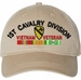 1st Cavalry Division Vietnam Veteran with Ribbons Unstructured Dad Cap