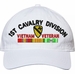 1st Cavalry Division Vietnam Veteran with Ribbons Unstructured Dad Cap