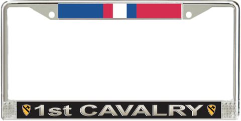 1st Cavalry Kosovo Veteran Service Ribbon License Plate Frame