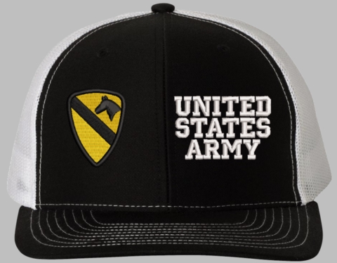 1st Cavalry United States Army Split Cap