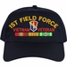 1st Field Force Vietnam Veteran Embroidered Cap with Ribbons