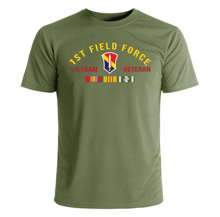 1st Field Force Vietnam Veteran with Ribbons T-Shirt