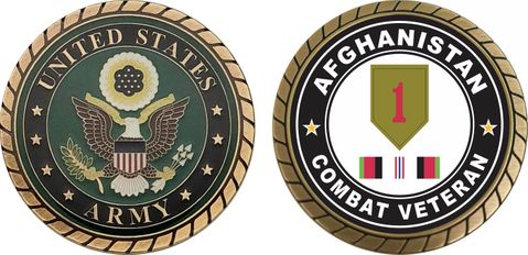 1st Infantry Division Afghanistan Combat Veteran Challenge Coin