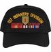 1st Infantry Division Afghanistan Veteran Embroidered Cap with Ribbons