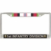 1st Infantry Division Afghanistan Veteran Service Ribbon License Plate Frame