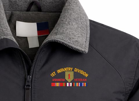 1st Infantry Division Afghanistan Veteran with Ribbons Embroidered 3-Season Jacket