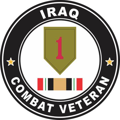 1st Infantry Division Iraq Combat Veteran Decal