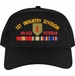 1st Infantry Division Iraq Veteran Embroidered Cap with Ribbons