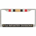 1st Infantry Division Iraq Veteran Service Ribbon License Plate Frame