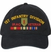 1st Infantry Division Iraq Veteran with Ribbons Unstructured Dad Cap