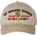 1st Infantry Division Iraq Veteran with Ribbons Unstructured Dad Cap