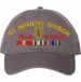 1st Infantry Division Iraq Veteran with Ribbons Unstructured Dad Cap