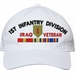 1st Infantry Division Iraq Veteran with Ribbons Unstructured Dad Cap