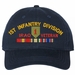 1st Infantry Division Iraq Veteran with Ribbons Unstructured Dad Cap