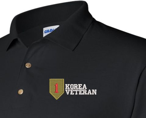 1st Infantry Division Korea Veteran Polo