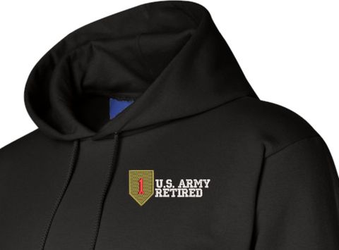 1st Infantry Division Retired Hoodie