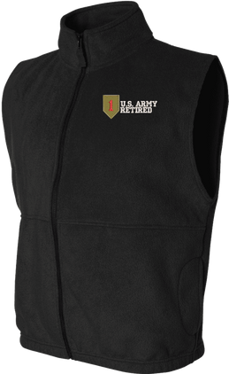 1st Infantry Division Retired Full-Zip Fleece Vest