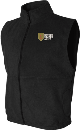 1st Infantry Division United States Army Full-Zip Fleece Vest