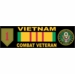 1st Infantry Division Vietnam Combat Veteran with Ribbon Decal