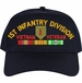 1st Infantry Division Vietnam Veteran Embroidered Cap with Ribbons