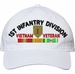 1st Infantry Division Vietnam Veteran with Ribbons Unstructured Dad Cap