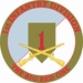 1st Infantry Division with Crossed Rifles Decal
