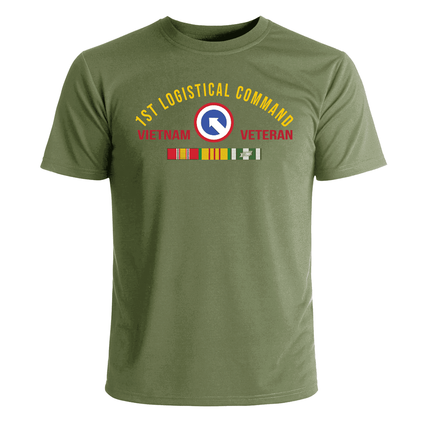 1st Logistical Command Vietnam Veteran with Ribbons T-Shirt