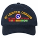1st Logistical Command Vietnam Veteran with Ribbons Unstructured Dad Cap