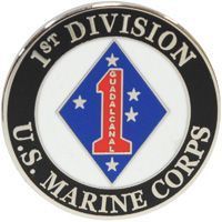 1st Marine Division - 1" Lapel Pin