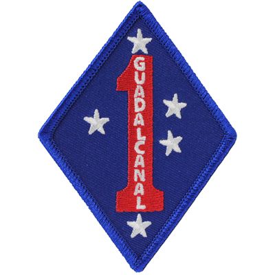 1st Marine Division Guadalcanal 3" Patch