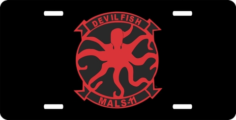 1st Marine Division Marine Aviation Logistics Squadron 11 License Plate