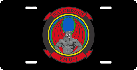 1st Marine Division Marine Unmanned Aerial Vehicle Squadron 1 of MACG 38 License Plate